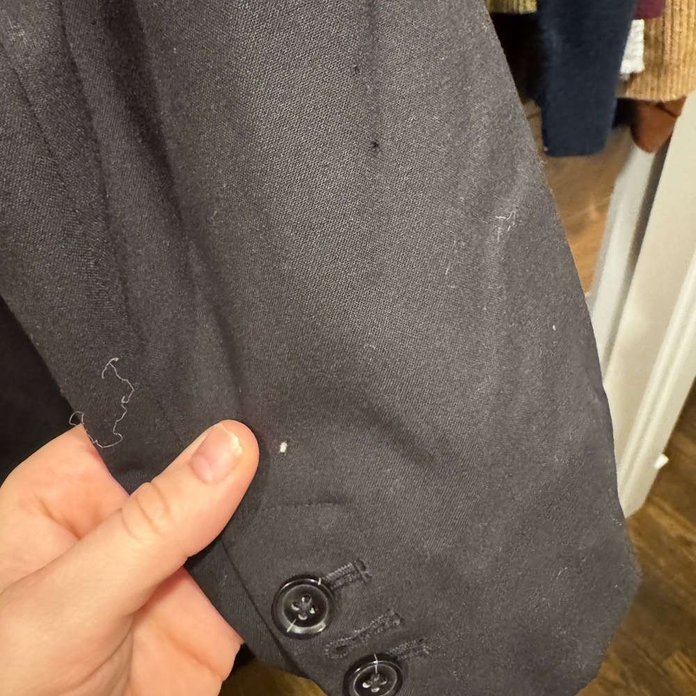 Banana Republic‎ Women’s Black Wool Blazer Size 14 Preppy Academia Career Office - Picture 10 of 10